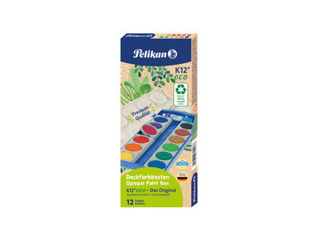 Pelikan Boîte de peinture K12 eco, 12 couleurs