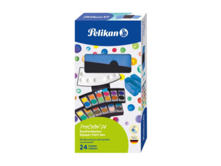 Pelikan Boîte de peinture ProColor 735, 24 couleurs