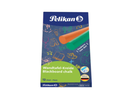 Pelikan Craie pour tableaux noirs 745/12, coloré, étui en