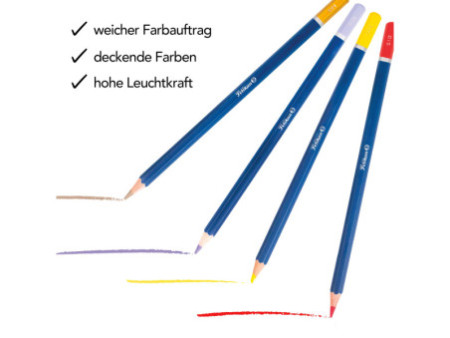 Pelikan Crayon de couleur Premium, étui métal de 24