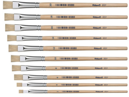 Pelikan Kit de pinceau brosse 613 F, 2 pièces, assorti