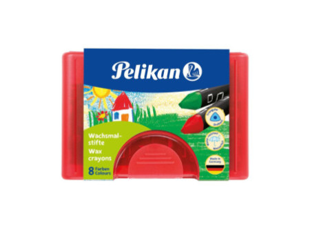 Pelikan Crayon de cire épais 665/8 D, triangulaire,résistant
