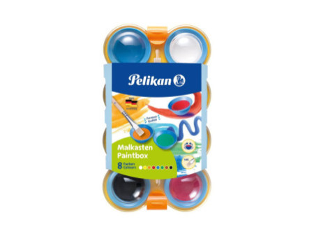 Pelikan Boîte de peinture pour enfants, 8 couleurs