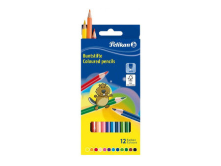 Pelikan Crayons de couleur standard, étui en carton de 12