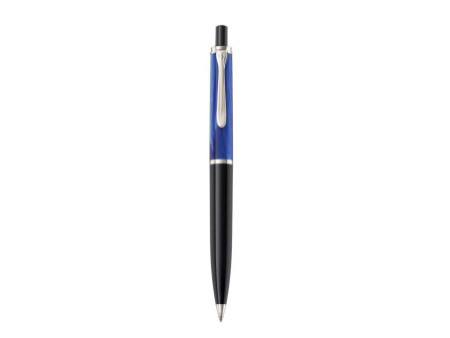 Pelikan Stylo à bille rétractable K 205, bleu marbré