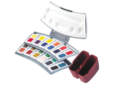 Pelikan Boîte de couleurs aquarelles d'études 725 D/24,