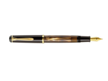 Pelikan Stylo plume M 200, brun marbré, taille de plume: EF