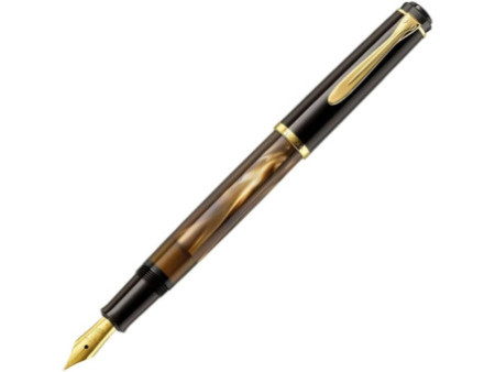 Pelikan Stylo plume M 200, brun marbré, taille de plume: F