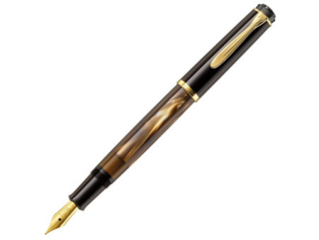 Pelikan Stylo plume M 200, brun marbré, taille de plume: B