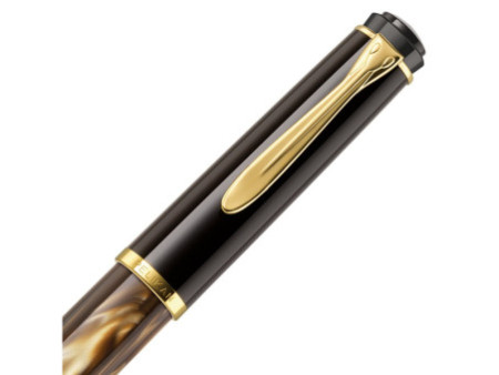 Pelikan Stylo plume M 200, brun marbré, taille de plume: B