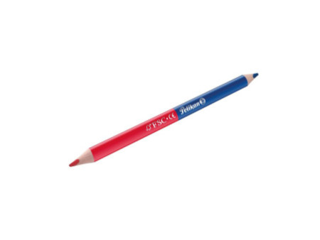 Pelikan Crayon bicolore gros, rouge/bleu