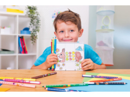 Pelikan Crayon couleur triangulaire combino, étui carton 12