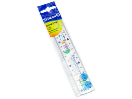Pelikan Règle combino, 150 mm, transparent