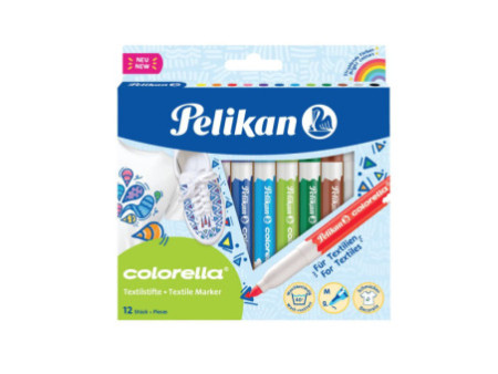 Pelikan Marqueur pour textile colorella, étui carton de 12
