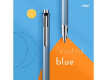 Pelikan Stylo à bille rétractable Snap Metallic, bleu givré