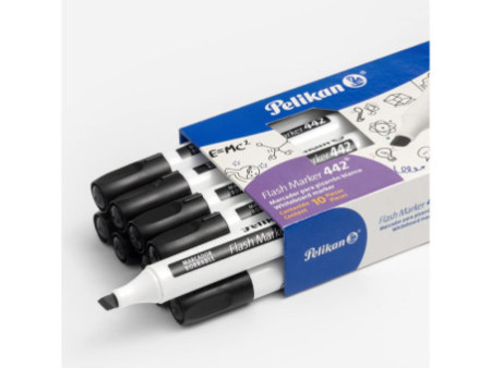 Pelikan Marqueur à tableau blanc 742, pointe biseautée, noir