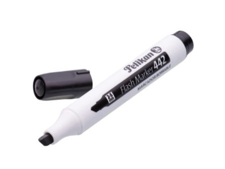 Pelikan Marqueur à tableau blanc 742, pointe biseautée, noir