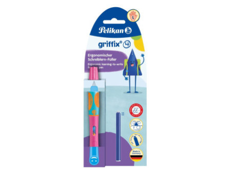 Pelikan Stylo plume griffix Lovely Pink, pour gauchers