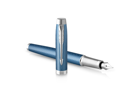 PARKER Stylo plume IM PREMIUM Bleu Clair C.T.