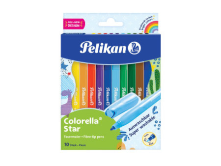 Pelikan Feutre colorella star, étui carton de 10