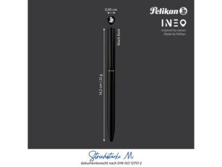 Pelikan Stylo à bille rotatif Ineo Elements, Black Rock