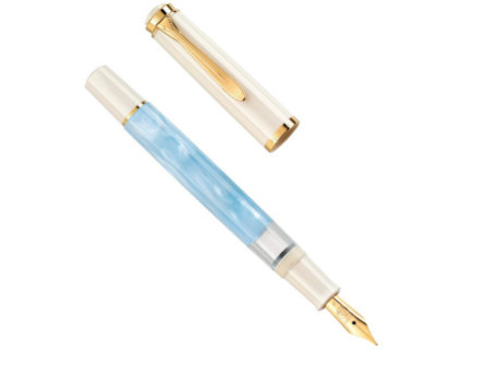 Pelikan Stylo plume M 200 bleu pastel, taille de plume: M