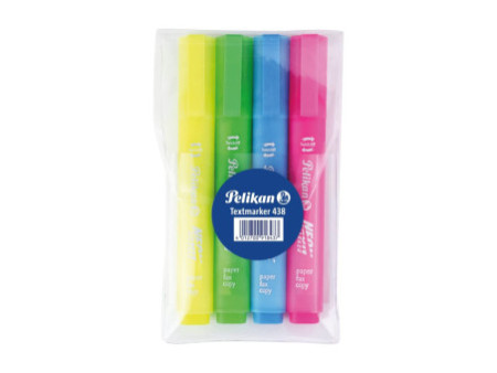 Pelikan Surligneur 438 Neon, étui de 4