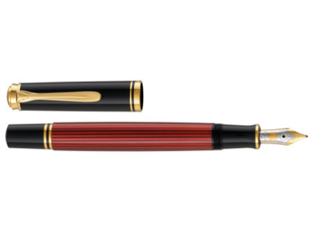 Pelikan Stylo plume 'Souverän 400', noir/rouge, B
