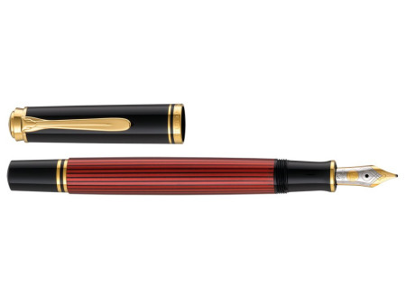 Pelikan Stylo plume 'Souverän 400', noir/rouge, EF