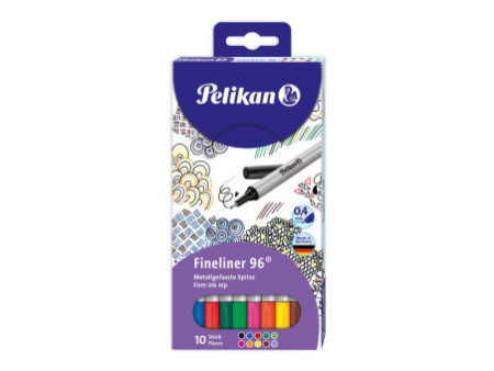 Pelikan fineliner 96, étui de 10, largeur de tracé: 0,4 mm