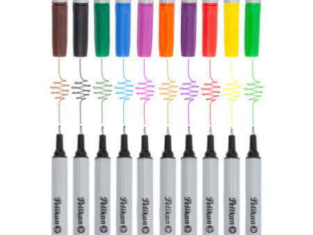 Pelikan fineliner 96, étui de 10, largeur de tracé: 0,4 mm