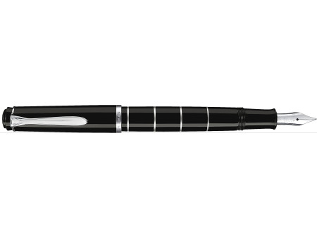 Pelikan Stylo plume 'anneaux M 215', couleur: noir
