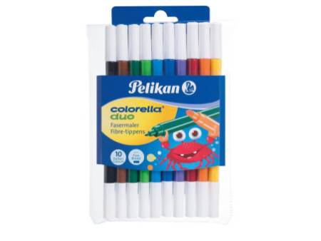 Pelikan Feutres colorella duo, rond, étui de 10