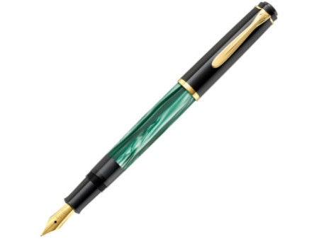 Pelikan Stylo plume M 200, vert marbré, taille de plume: M