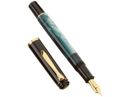 Pelikan Stylo plume 200, vert marbré, taille de plume: B