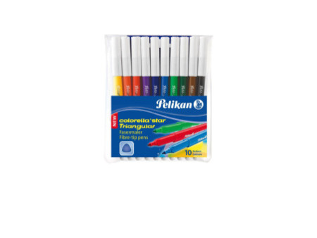 Pelikan Feutres colorella star Triangular, étui de 10