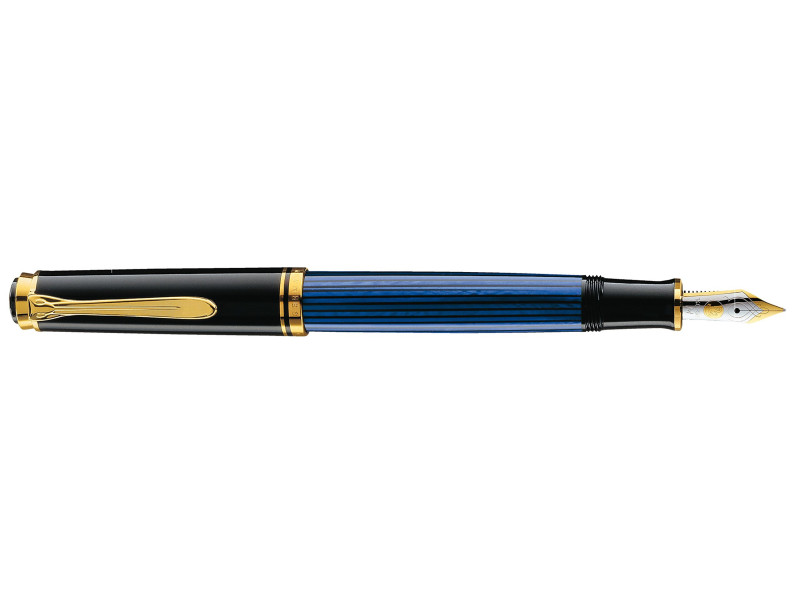 Pelikan Stylo plume 'Souverän 400', noir/bleu, F