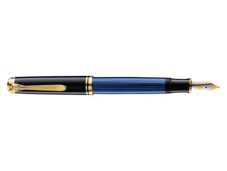 Pelikan Stylo plume 'Souverän 400', noir/bleu, B
