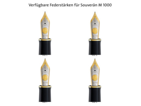 Pelikan Stylo plume 'Souverän 1000', noir/or, EF