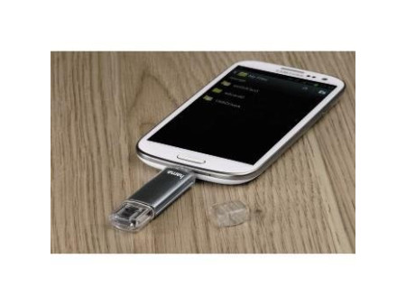 hama Clé USB 2.0 'Laeta Twin', 128 GB, gris
