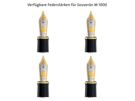 Pelikan Stylo plume 'Souverän 1000', noir/vert, B