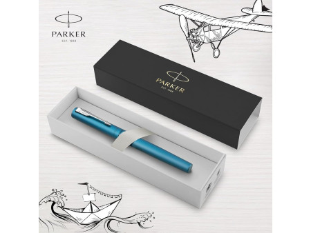 PARKER Stylo plume VECTOR XL, bleu sarcelle mat métallisé