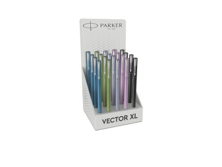 PARKER Stylo plume VECTOR XL, présentoir de 20