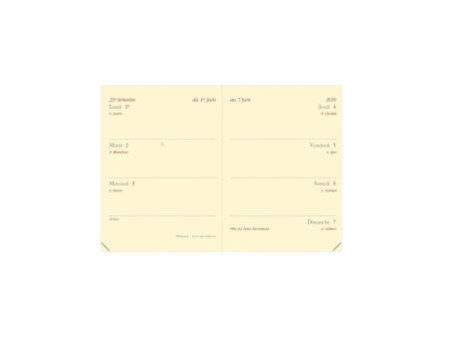QUO VADIS Agenda de poche MINIWEEK, 2026, Marlow camel