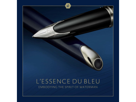 WATERMAN Stylo à plume Carène L'Essence du Bleu, Bleu C.T.