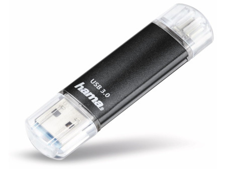 hama Clé USB 3.0 'Laeta Twin', 32 GB, noir