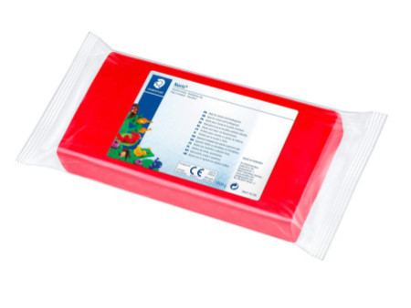 STAEDTLER Pâte à modeler plastiline Noris, rouge