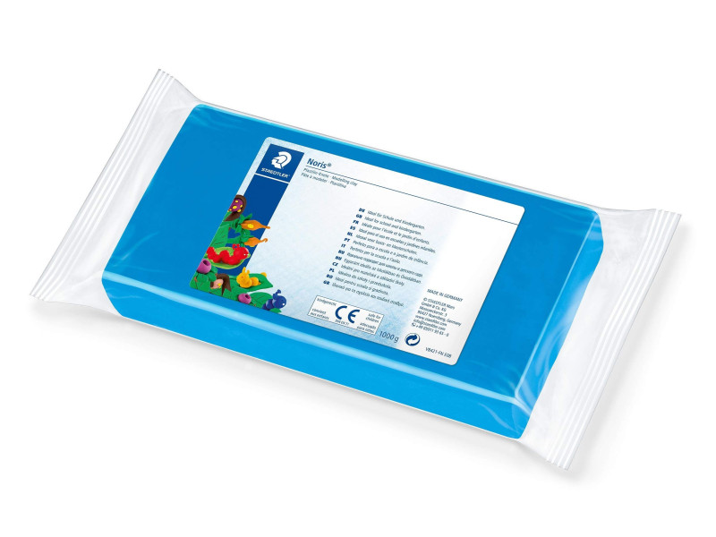 STAEDTLER Pâte à modeler plastiline Noris, bleu