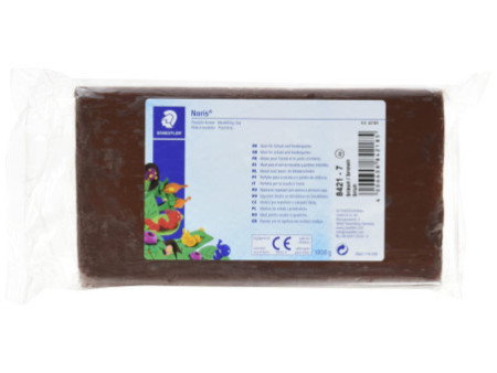STAEDTLER Pâte à modeler plastiline Noris, marron
