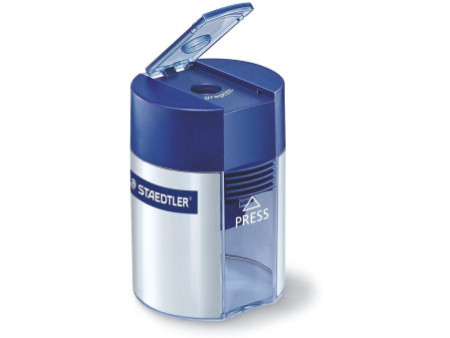 STAEDTLER Taille-crayon avec réservoir, rond, argenté